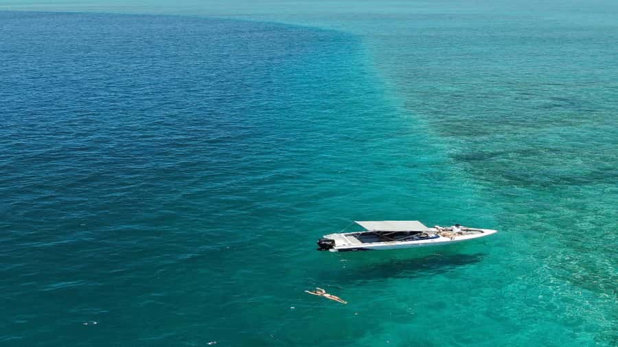 5 Islands All-Inclusive Speedboat w/Snorkeling Sea Turtle - Grand River South East and its ocean-bound waterfall