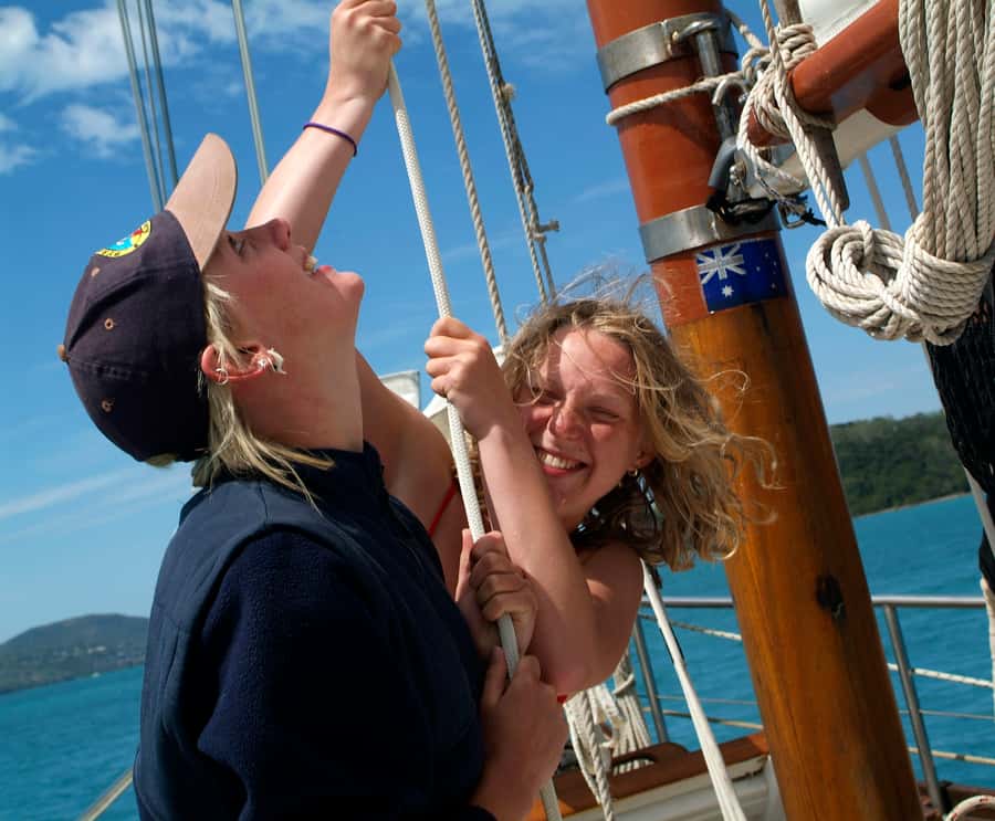 Airlie Beach: Providence Whitehaven Day Sail with Snorkeling - Sailing toward Whitehaven Beach
