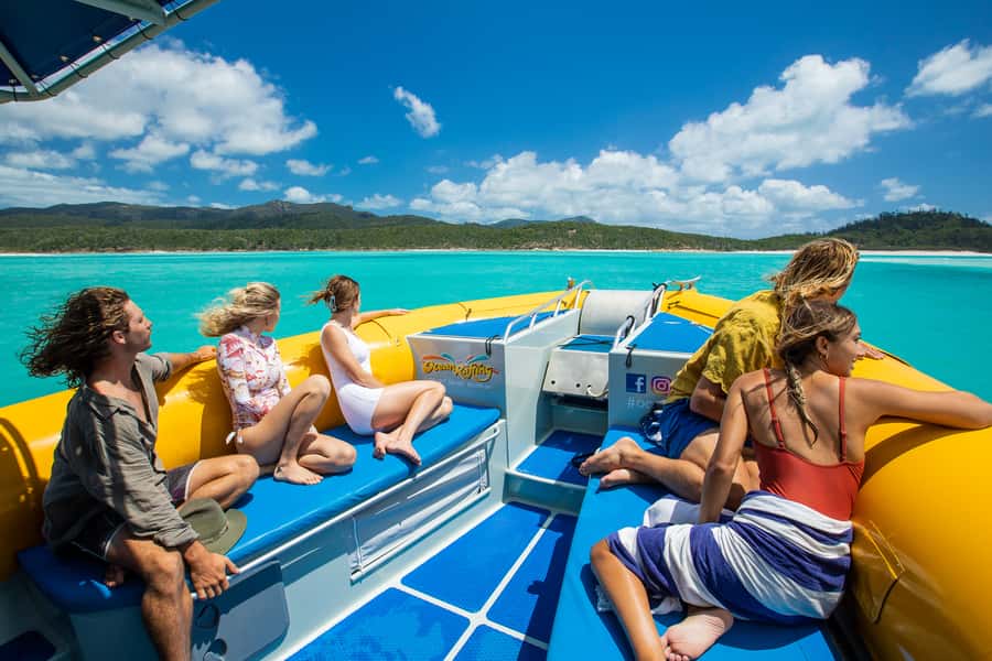 Airlie Beach: Snorkel, Hill Inlet Lookout & Whitehaven Beach - The raft ride is a real part of the attraction