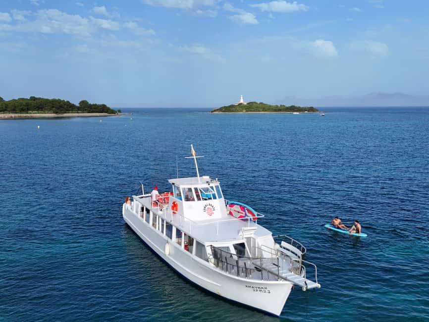 Alcudia Mallorca: Boat Trip with Food, Snorkeling, and SUP - The first ride and Platja del Coll Baix