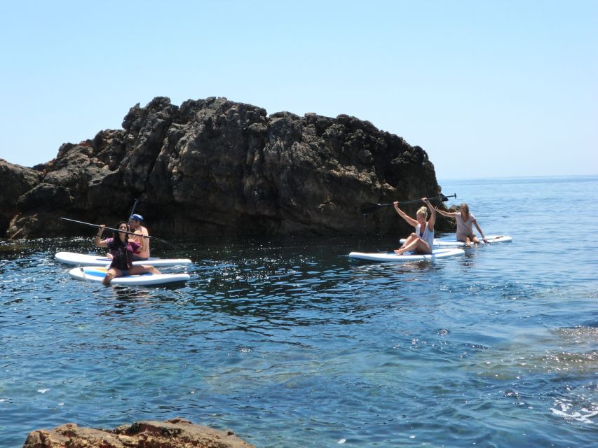 Algarve: Stand Up Paddle Tour w/ Snorkeling to Ingrina Caves - A paddleboard view of the southwest Algarve