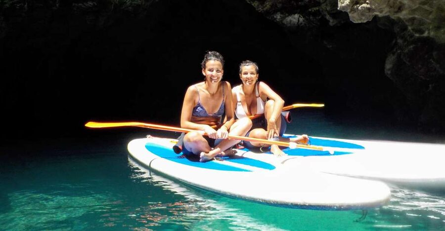Algarve: Stand Up Paddle Tour w/ Snorkeling to Ingrina Caves - Cliff jumping, with no pressure to perform