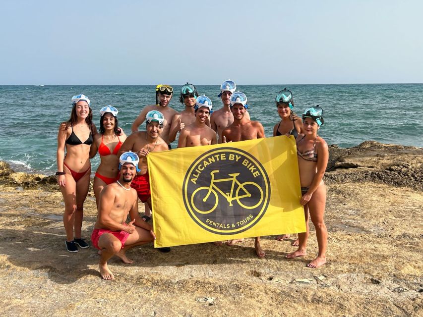 Alicante: Calas and Beaches E-Bike Tour with Snorkeling - What to bring and what to expect