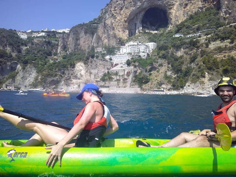 Amalfi Coast: Kayak, Snorkeling, Pandora Cave & Hidden Beach - Acquachiara beach and the value of a real break