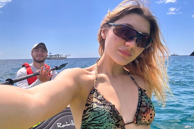 Amalfi Coast : Kayak-Snorkeling tour Pandora Cave & Hidden beach - Acquachiara beach, a proper break from the paddling