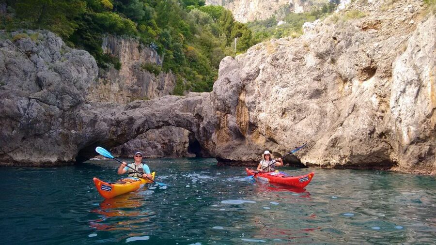 Amalfi Coast: Kayak Tour with Snorkeling and Grottoes Visit - Swimming, snorkeling, fruit, and the practical comforts