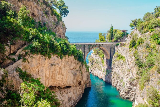 Amalfi Coast & Positano: Boat Tour with Snorkeling & Drinks - Furore Fjord and the high bridge