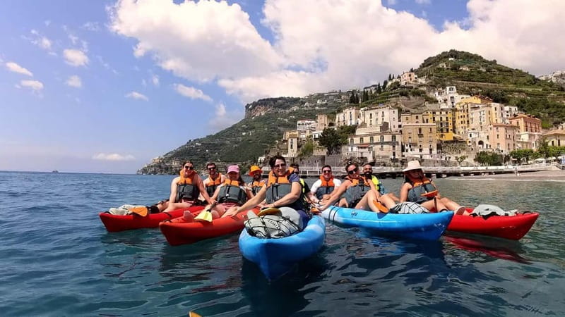 Amalfi: Kayak-Snorkel to Pandora Cave, Hidden Beach & Drinks - Key points to know