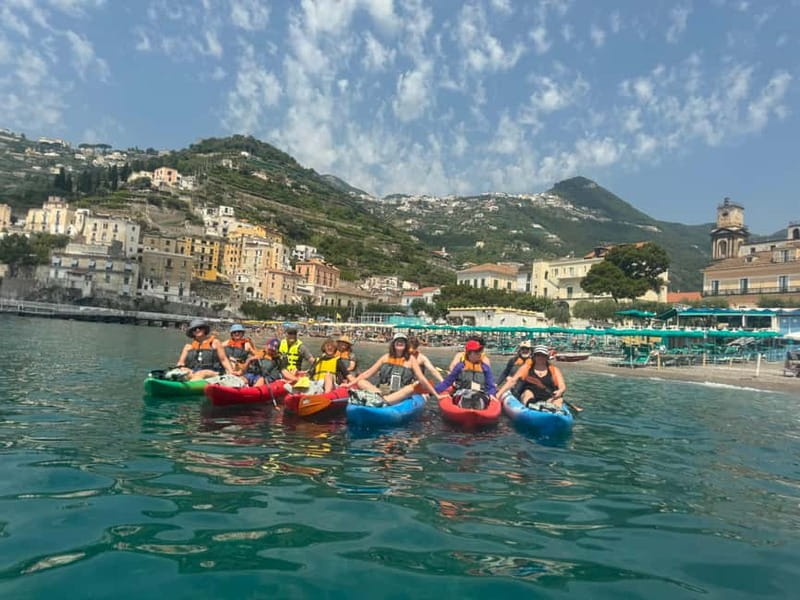 Amalfi: Kayak-Snorkel to Pandora Cave, Hidden Beach & Drinks - Dead Horse Beach and the long break