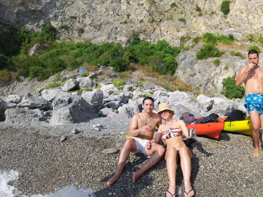 Amalfi: Kayak-Snorkel to Pandora Cave, Hidden Beach & Drinks - Equipment, safety, and comfort