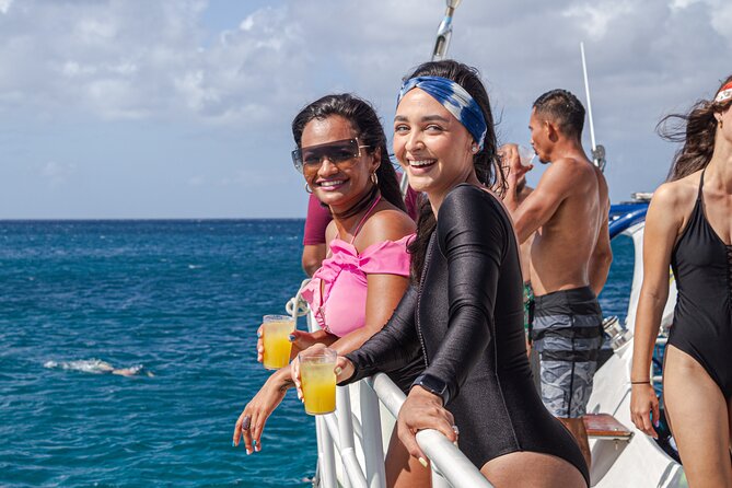 Aruba Afternoon Snorkel Sail aboard Palm Pleasure Catamaran - The optional SNUBA upgrade