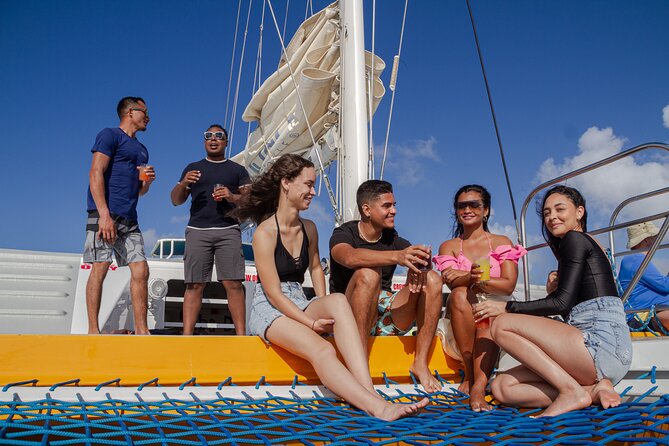 Aruba Morning Snorkel Sail aboard Palm Pleasure Catamaran - Lunch, beer, and the open bar