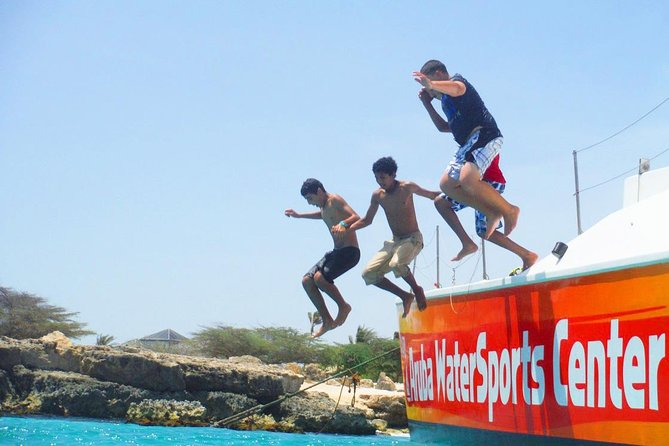 Arusun Catamaran Sail with Snorkeling in Aruba - Catalina Bay brings fish, reef, and a calmer contrast