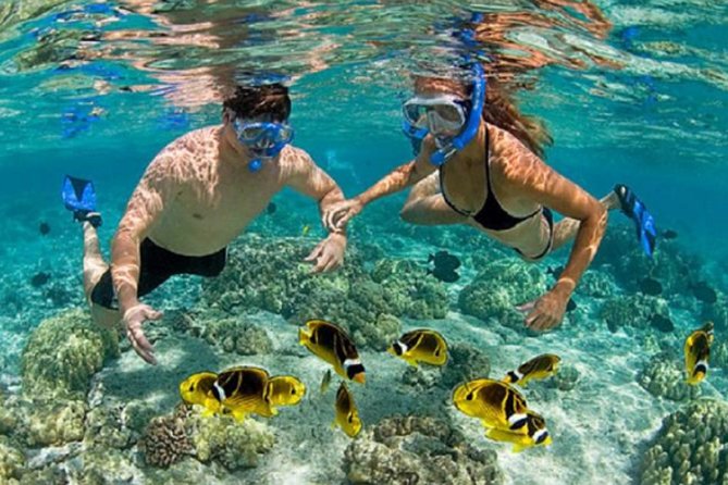 Bali ATV Blue Lagoon Snorkeling Private Guided Tour Free WiFi - Blue Lagoon snorkeling by traditional boat