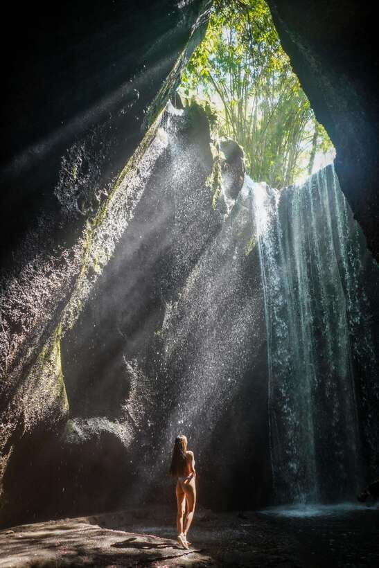 Bali: Blue Lagoon Snorkeling & Waterfall Tour - Tukad Cepung Waterfall and the canyon walk