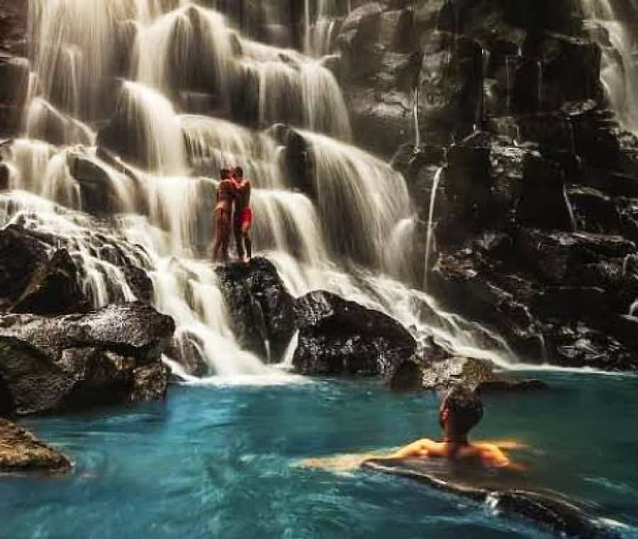Bali: Blue Lagoon Snorkeling & Waterfall Tour with Lunch - Lunch at Padang Bai after the salt water