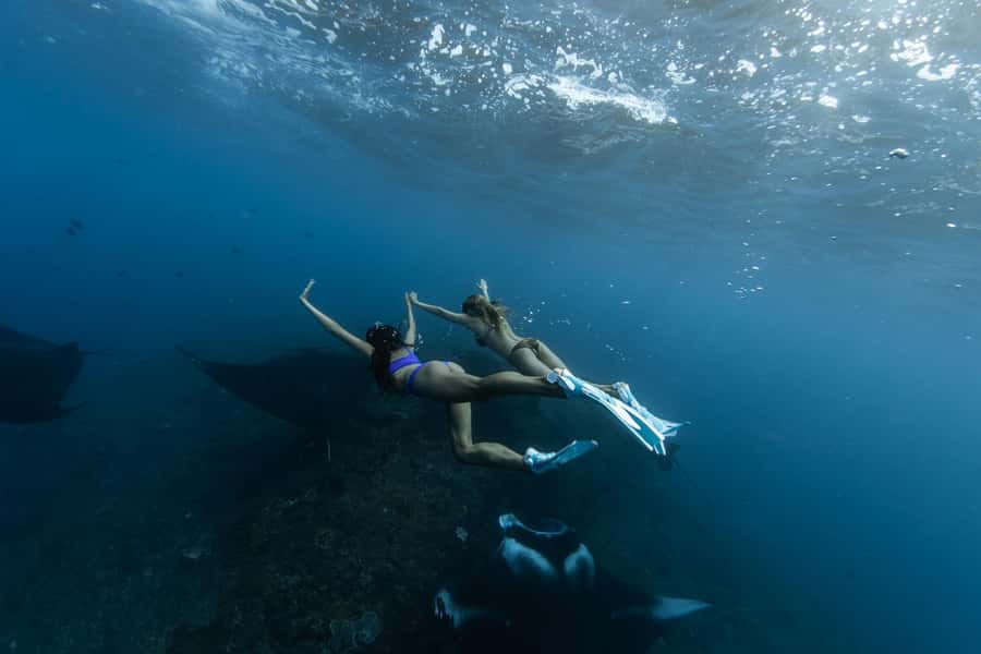 Bali: Nusa Penida Speedboat Trip with Snorkeling and Tour - The first snorkel stops near Lembongan