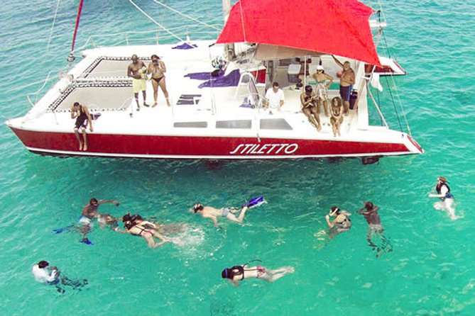 Barbados Catamaran Turtle Snorkel with Open Bar - Sailing the west coast with rum punch