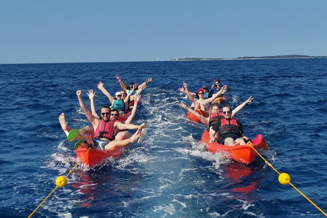 BOAT & KAYAK! Sea Adventure - Snorkeling & Cliff Jumps - Paddling along the Muzil Peninsula