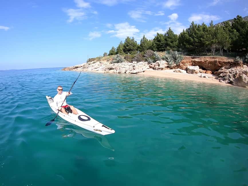Bol: Zlatni Rat Beach Kayak Tour with Snorkeling - Key points to know