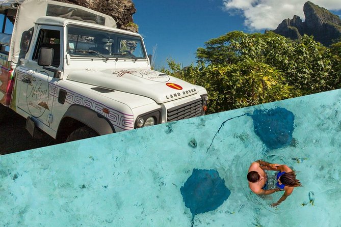 Bora Bora 4WD Tour & Eco Shark & Ray Snorkel Cruise - World War II sites and Bora Bora’s local story