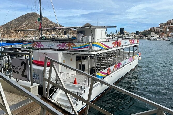 Cabo Boat Tour: Drinks, Lunch, Snorkeling, Dancing, and Transport - Transport and timing at Cabo Marina