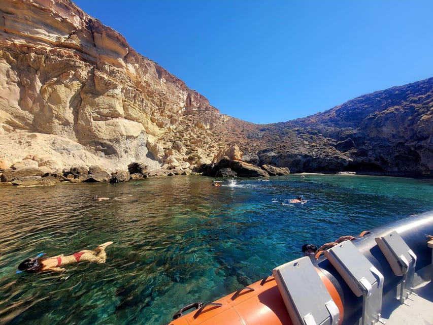 Cabo de Gata: Boat excursion with Snorkeling - Leaving from La Isleta del Moro or Las Negras
