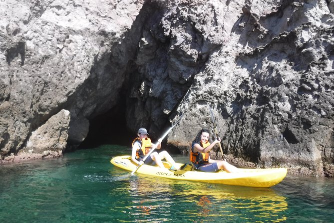 Cabo de Gata: Tour en kayak y snorkel full face + fotos incluidas - The snorkeling stop with a full-face mask