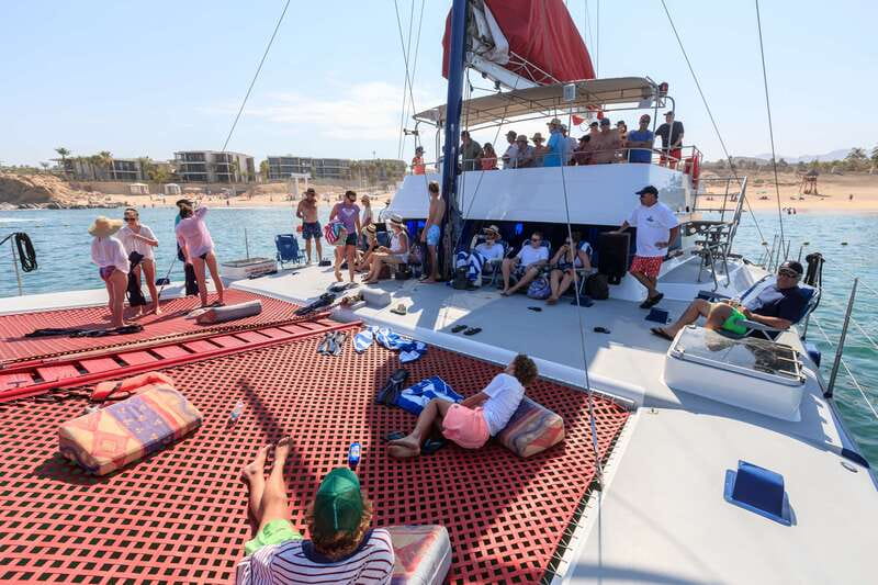 Cabo San Lucas: Snorkel, Lunch and Sail Experience - What the SailRider catamaran is like