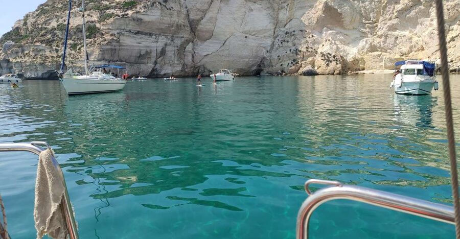 Cagliari Sailing Boat Tour with Snorkeling and Drink - Sailing past Poetto and toward Devil’s Saddle