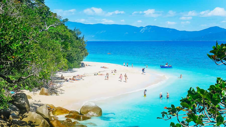 Cairns: Fitzroy Island Ferry w/ Snorkel, Lunch, Tour Options - The morning crossing from Cairns Marlin Marina