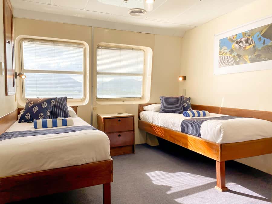 Cairns: Great Barrier Reef Overnight Snorkelling Boat Trip - Cabins, showers, and life between water sessions