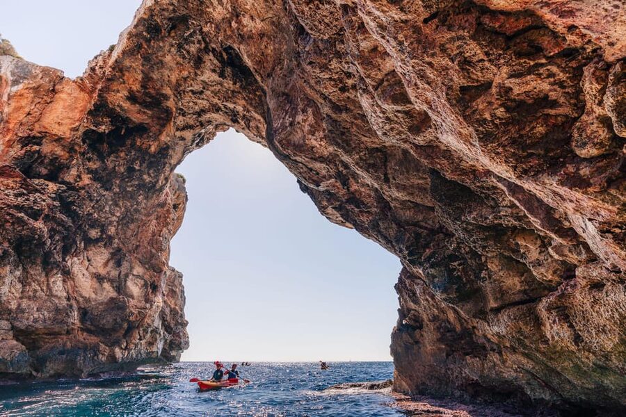 Cala Varques: Guided Sea Caves Kayak & Snorkeling Expedition - What happens at Cala Romantica