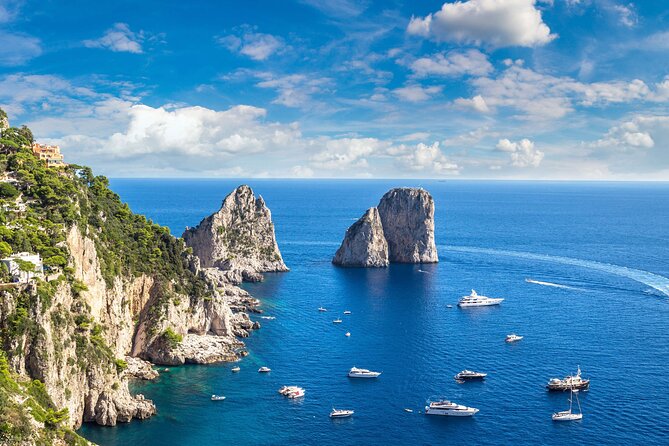 Capri Island Boat Tour from Amalfi with Snorkeling | Small Group - From Amalfi to the Lovers’ Arch