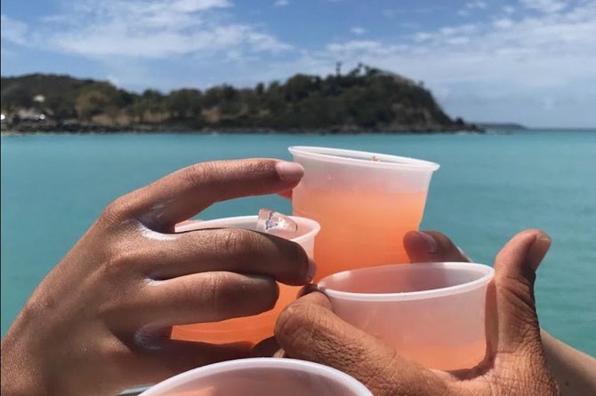 CAPTAIN ALAN'S 4hr -3 Islands-snorkeling-turtles-beach ADVENTURE - Pinel Island: shallow water and an easy final stop