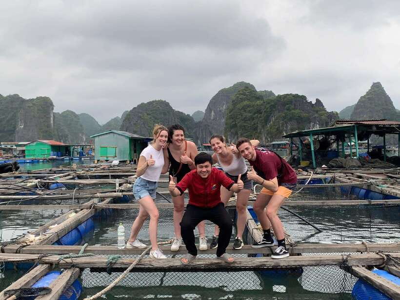 CAT BA: LAN HA & HALONG BAY – KAYAK, BIKE, LUNCH, SNORKEL - Kayaking into Bright Cave and Bat Cave