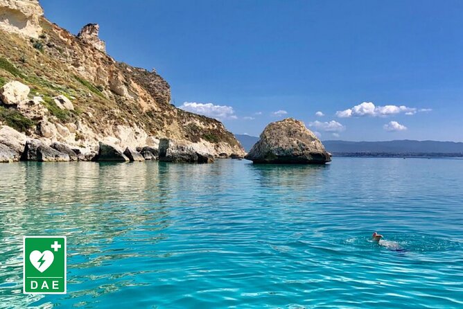 Catamaran tour stops bathing and snorkeling toast with prosecco - Cala Bernat and Cala Mosca swimming stops