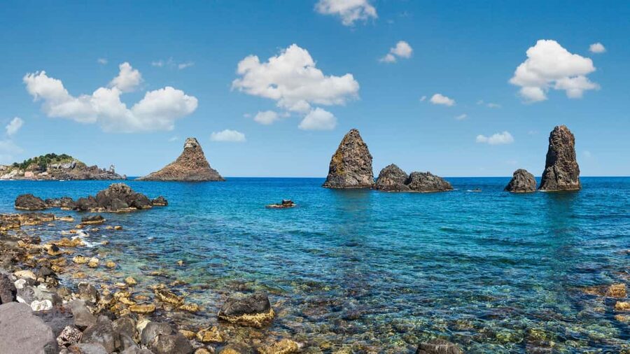 Catania: Boat Trip with Aperitif, Prosecco and Snorkeling - Aci Trezza, swimming, snorkeling, and paddleboards