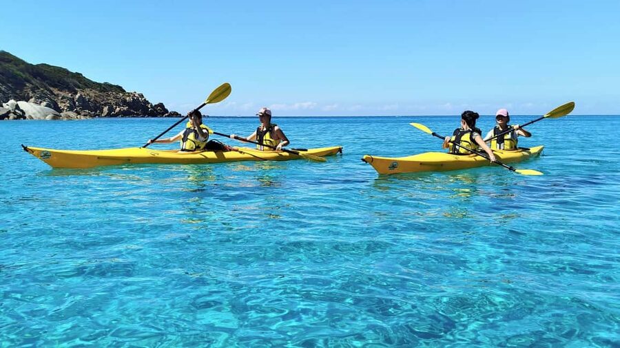 Chia: kayak tour to Tuerredda with snorkeling - From Capo Malfatano toward Tuerredda
