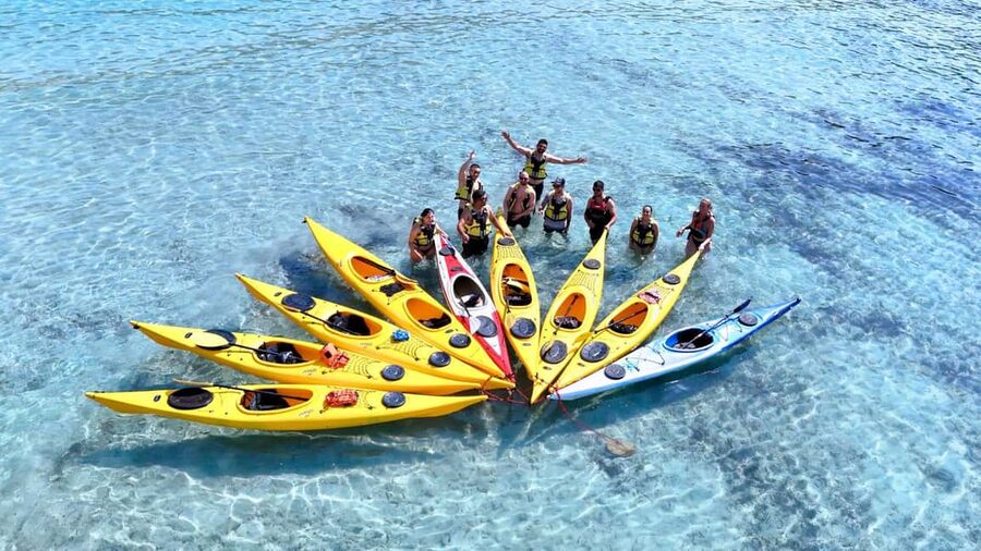 Chia: kayak tour to Tuerredda with snorkeling - Ferraglione’s Islands and the sea urchin colonies