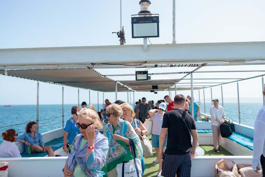 Conquest 2 Hour Semi Submarine with snorkeling from Hurghada - Leaving Hurghada for the Red Sea