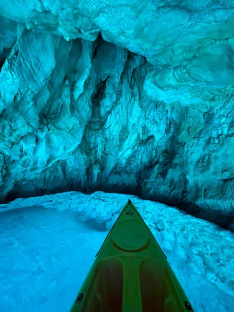 Cova dels Orguens: Cave Exploring Kayak & Snorkel Tour - Starting at Cala Portixol near the blue door