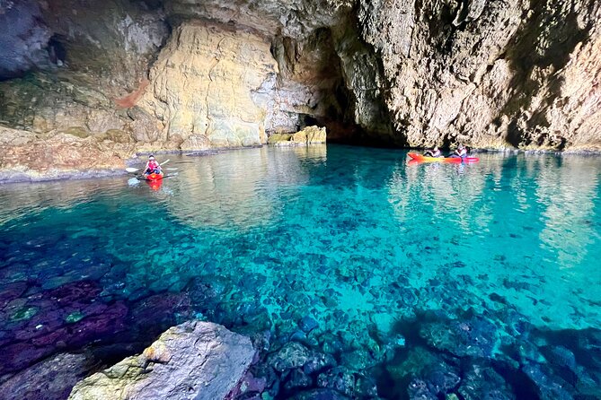 Cova dels Orguens: Cave Exploring Kayak & Snorkel Tour in Javea - Dragon’s Cave and the changing route