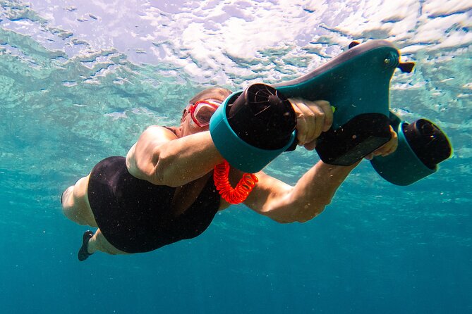 E-Snorkeling tour in Bonaire with easy Sea Scooters - One hour over Bonaire’s reef