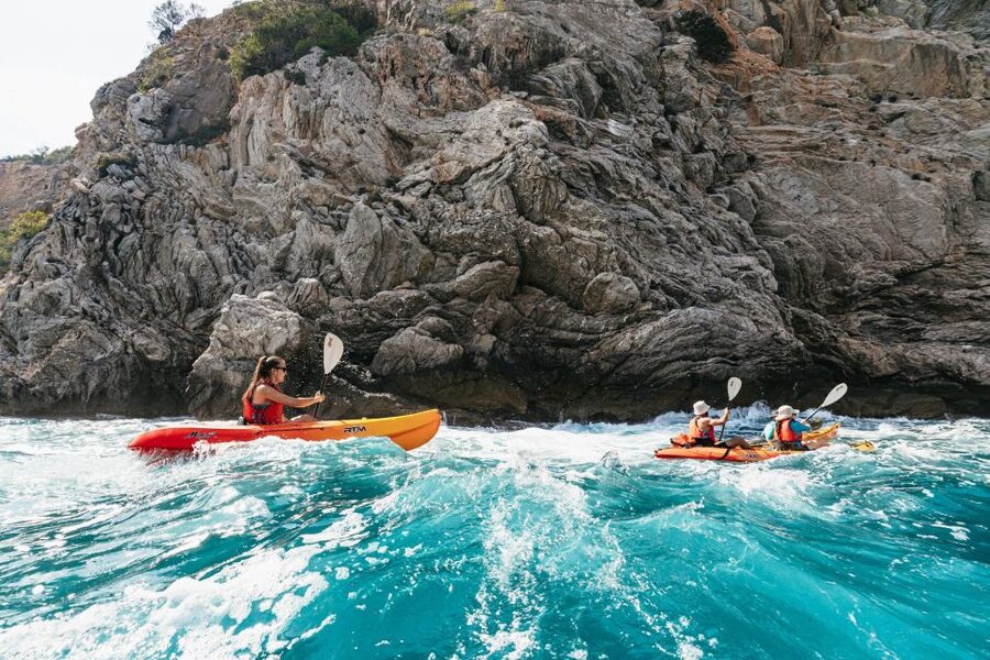 Es Figueral: Guided Kayaking and Snorkeling Tour - The return paddle and changing conditions
