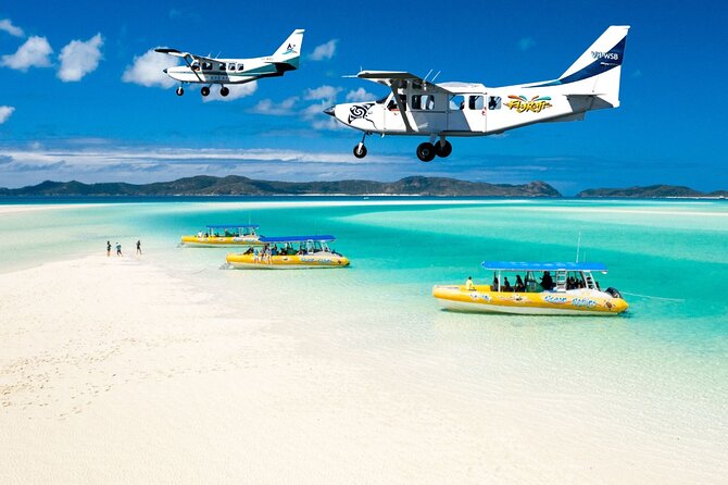 Fly Raft Package: Whitehaven Beach, Snorkel and Scenic Flight - The Early Start at Whitsunday Airport