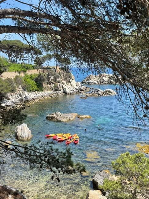 From Barcelona: Costa Brava Kayak & Snorkel Tour with Picnic - Snorkeling in clear Mediterranean water