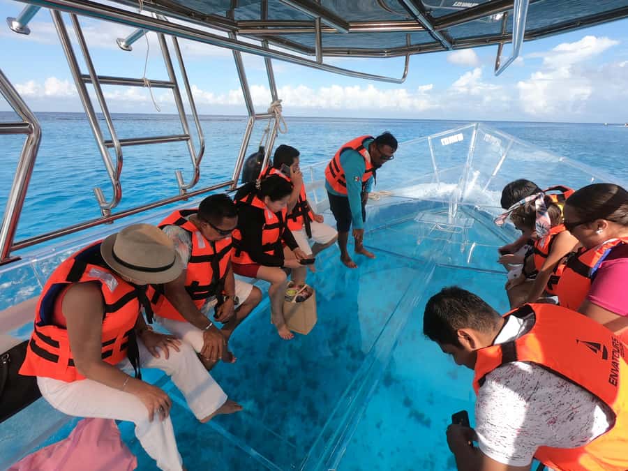 From Cozumel: Invisible Boat Snorkeling Tour - The 30-minute ride from San Miguel
