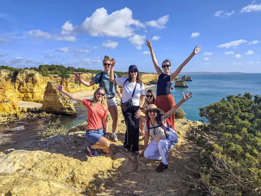 From Faro: 7 Valleys Hiking, Benagil Cave, & Snorkeling Tour - Meeting at Faro Train Station