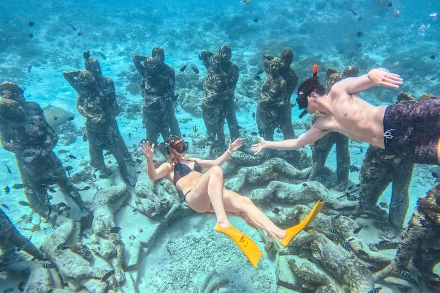 From Gili Air: Snorkeling with Turtles & Underwater Statue - GoPro photos and what you actually receive